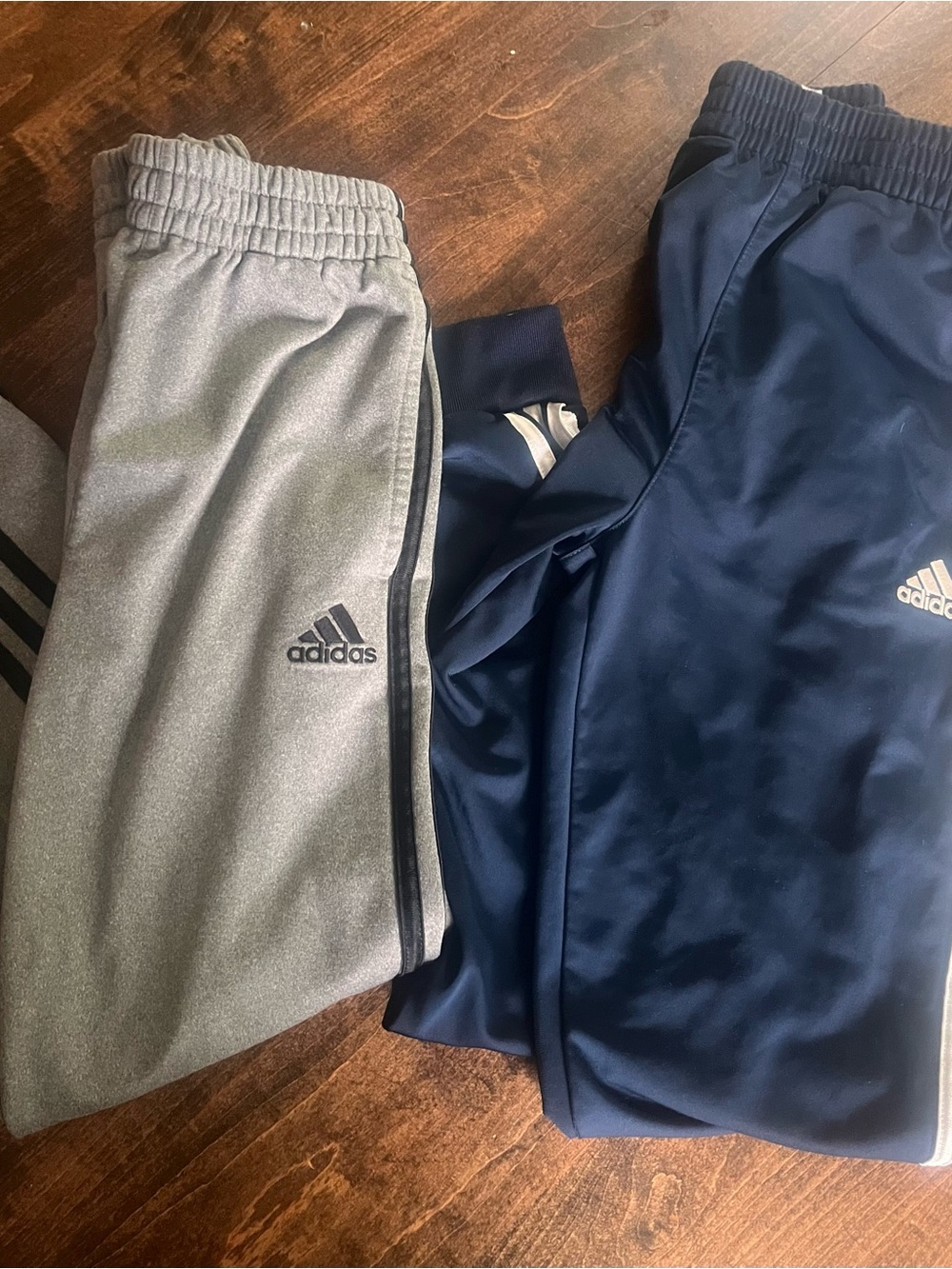 adidas Kids Sweatpants Duo in Gray and Navy